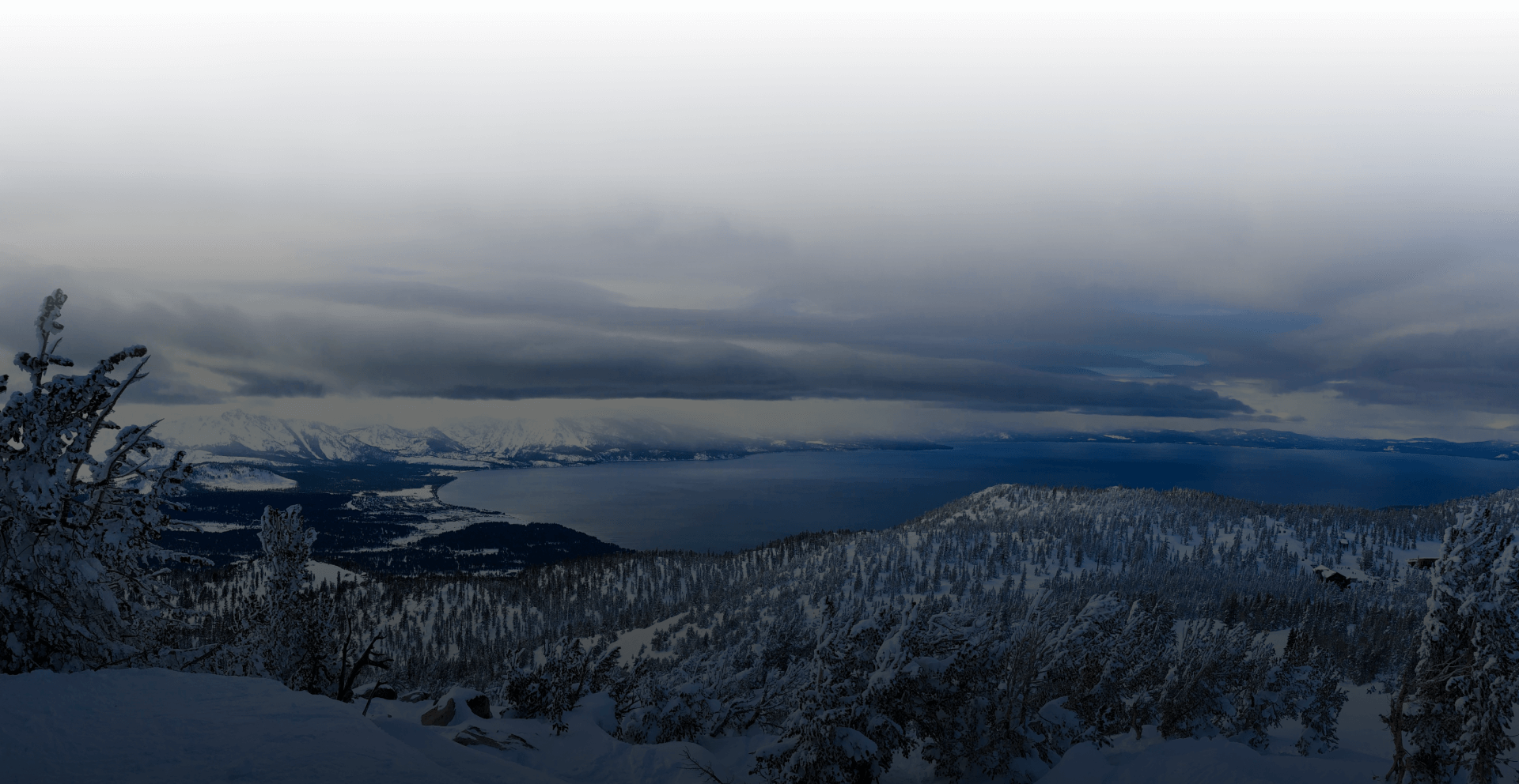 Winter view of Lake Tahoe