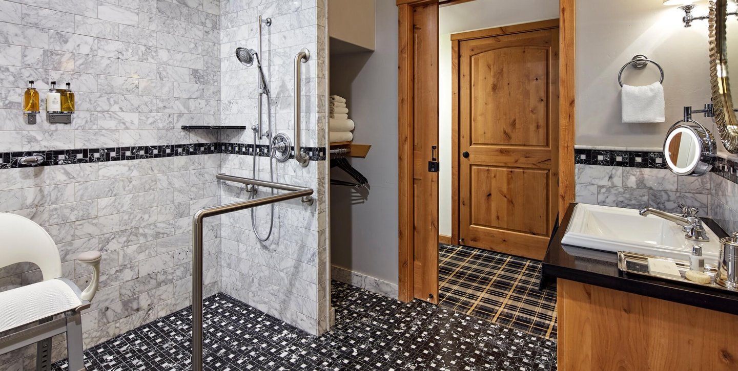 The Landing Lake Tahoe Resort & Spa Accessible Roll-in Shower & Bathroom