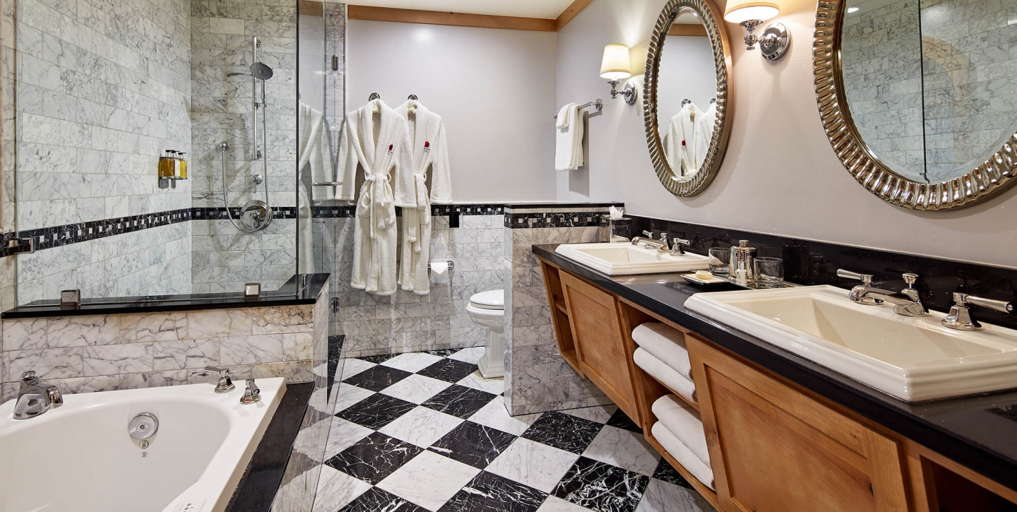 The Landing Lake Tahoe Resort & Spa Bathroom with Double Vanity