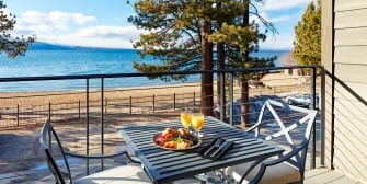The Patio from the Superior Lake Room at The Landing Lake Tahoe