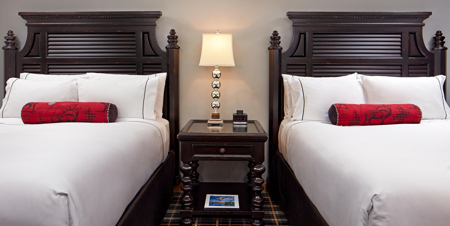 Two Beds from the Superior Lake Room at The Landing Lake Tahoe