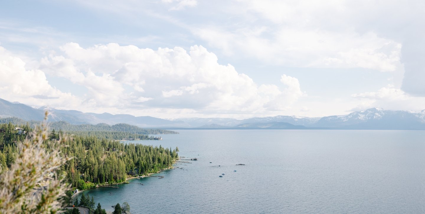 Lake Tahoe mountain views
