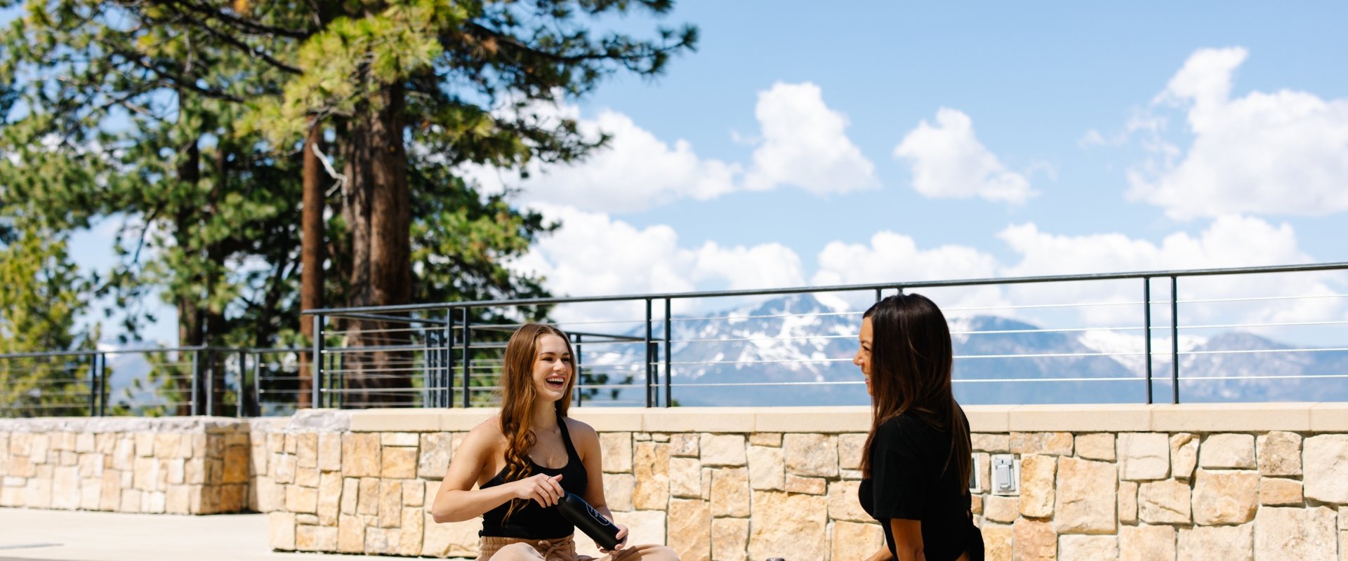 Guests enjoying the Rooftop Terrace after yoga