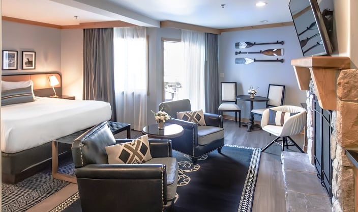 Superior King Bedroom at The Landing Lake Tahoe