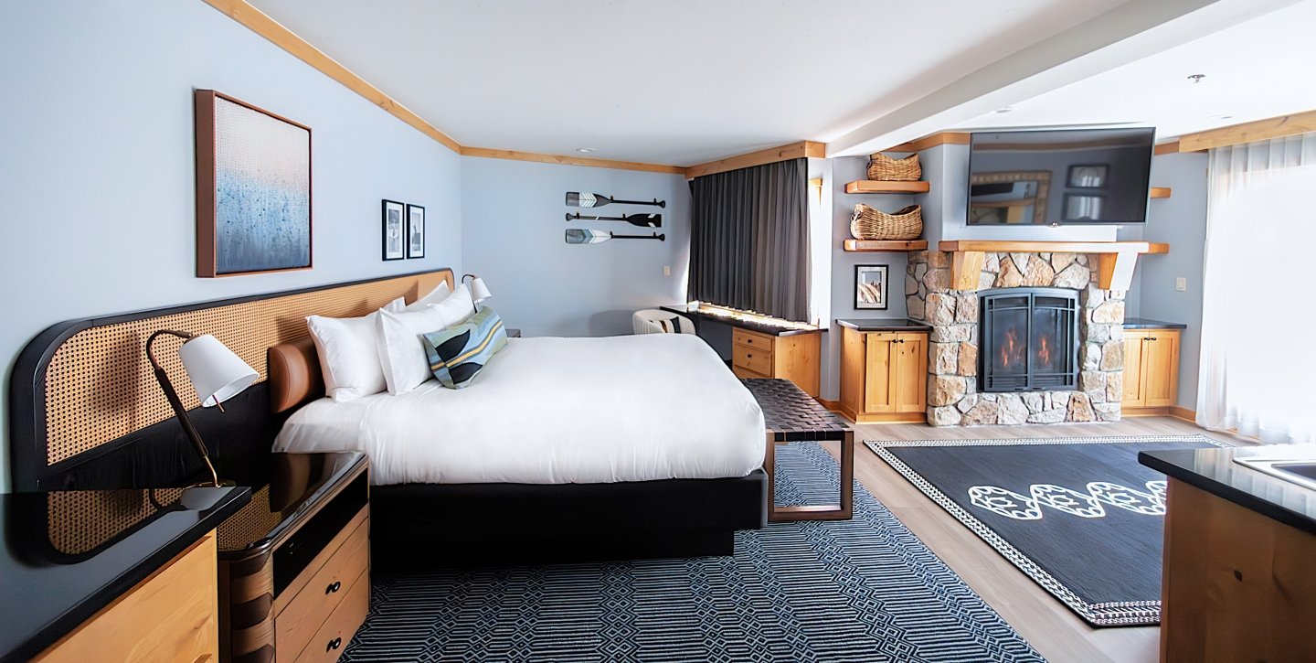 Superior King Bedroom at The Landing Lake Tahoe