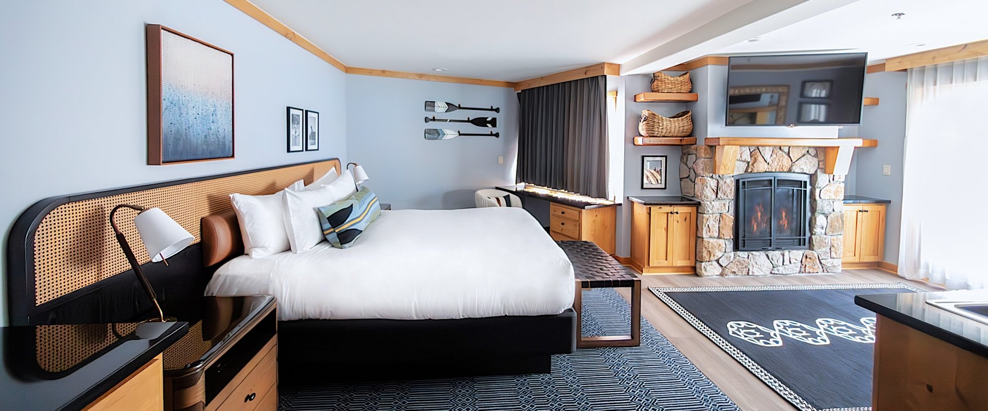 Superior King Bedroom at The Landing Lake Tahoe