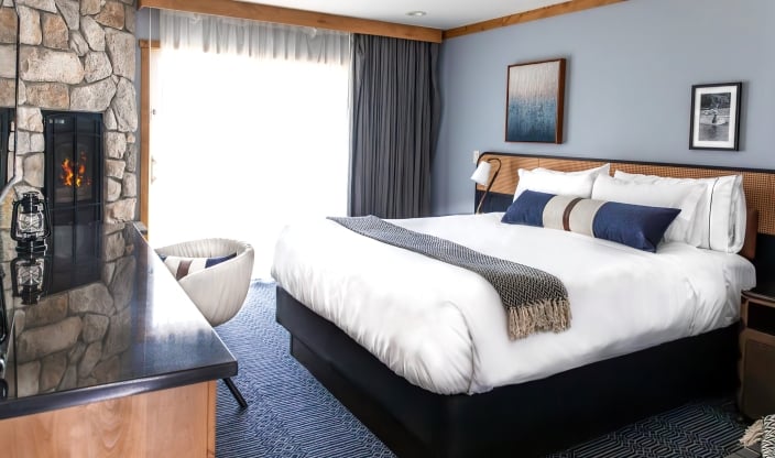 Superior King Bedroom at The Landing Lake Tahoe