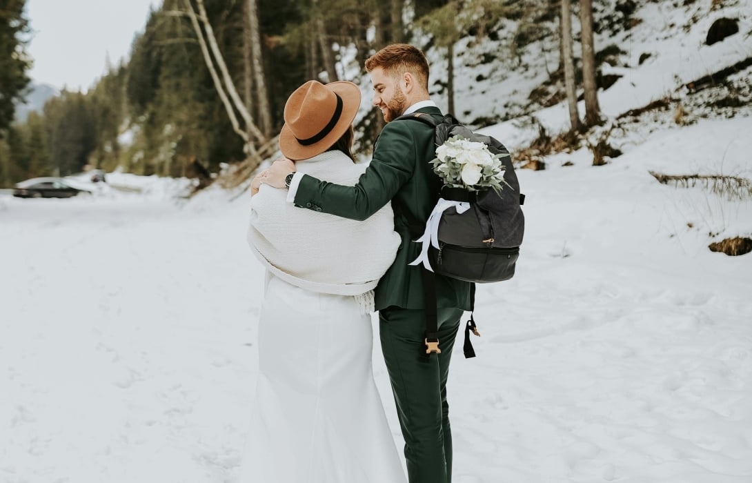 Winter Wedding in Snow
