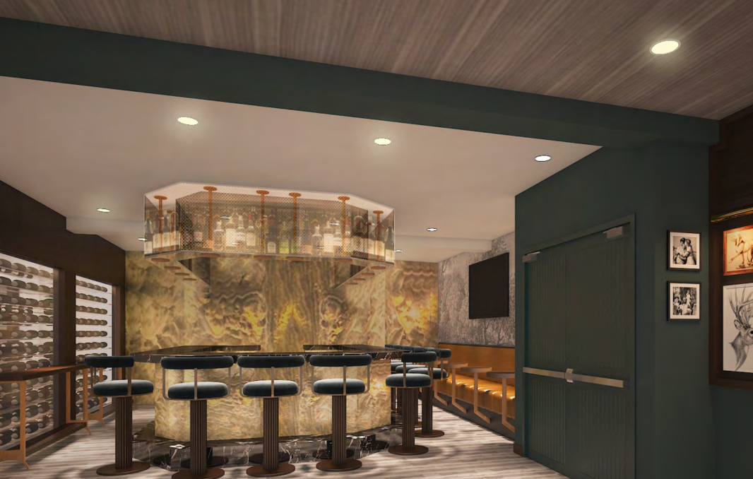 Lakeside Dining Bar Rendering