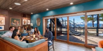 Lakeside Dining with Guests